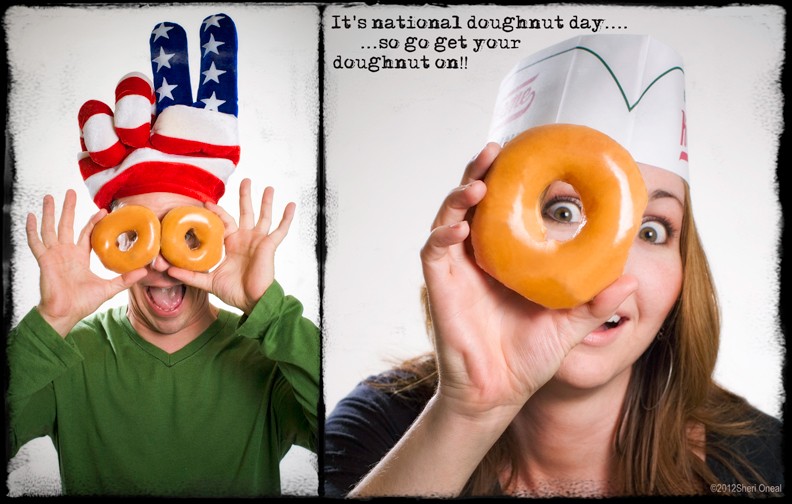 National doughnut day fun with doughnuts