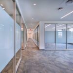 new redesign all glass rooms in the Sony Entertainment Building for Vanderbilt University