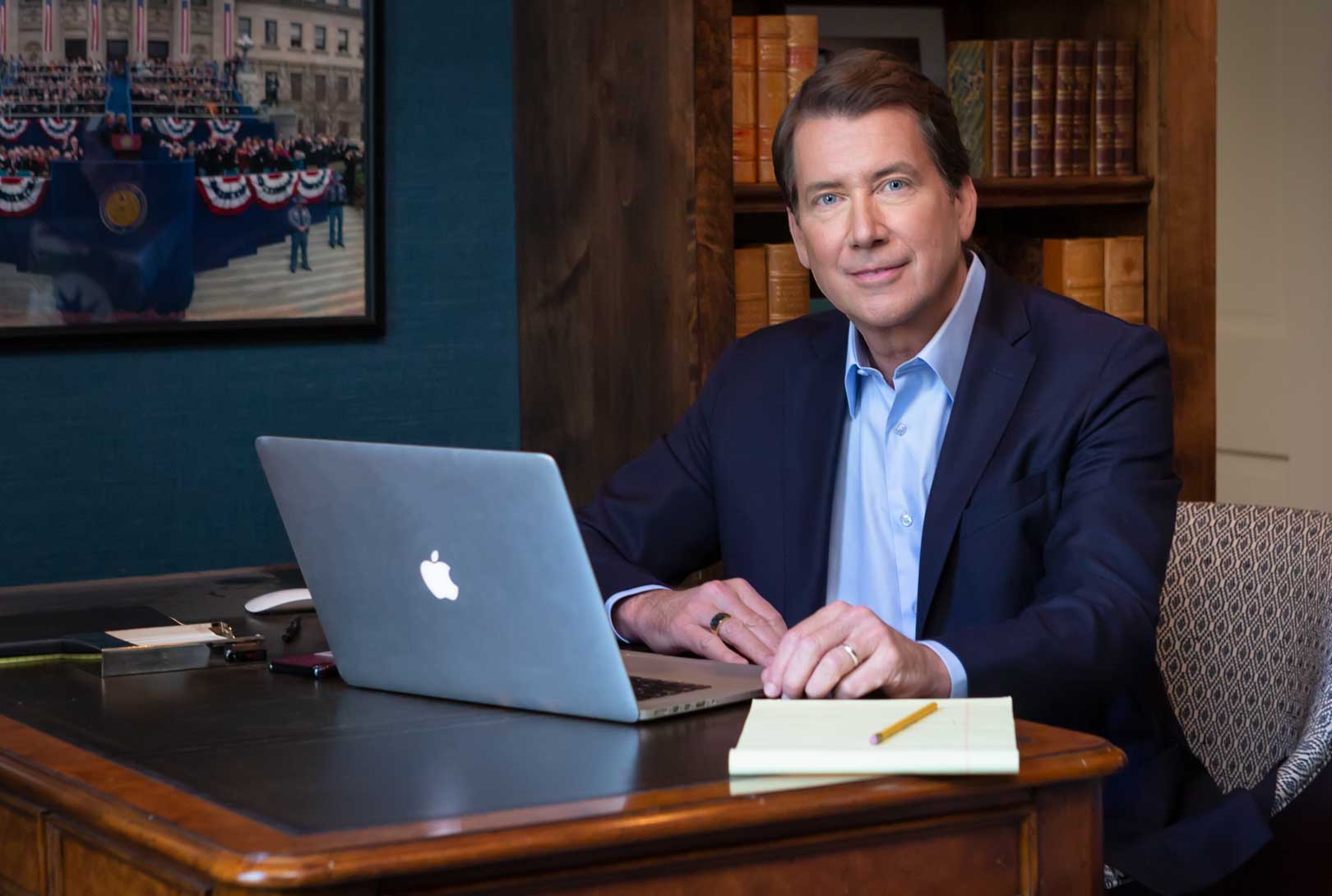 Campaign Photos Of Bill Hagerty In His Home Office