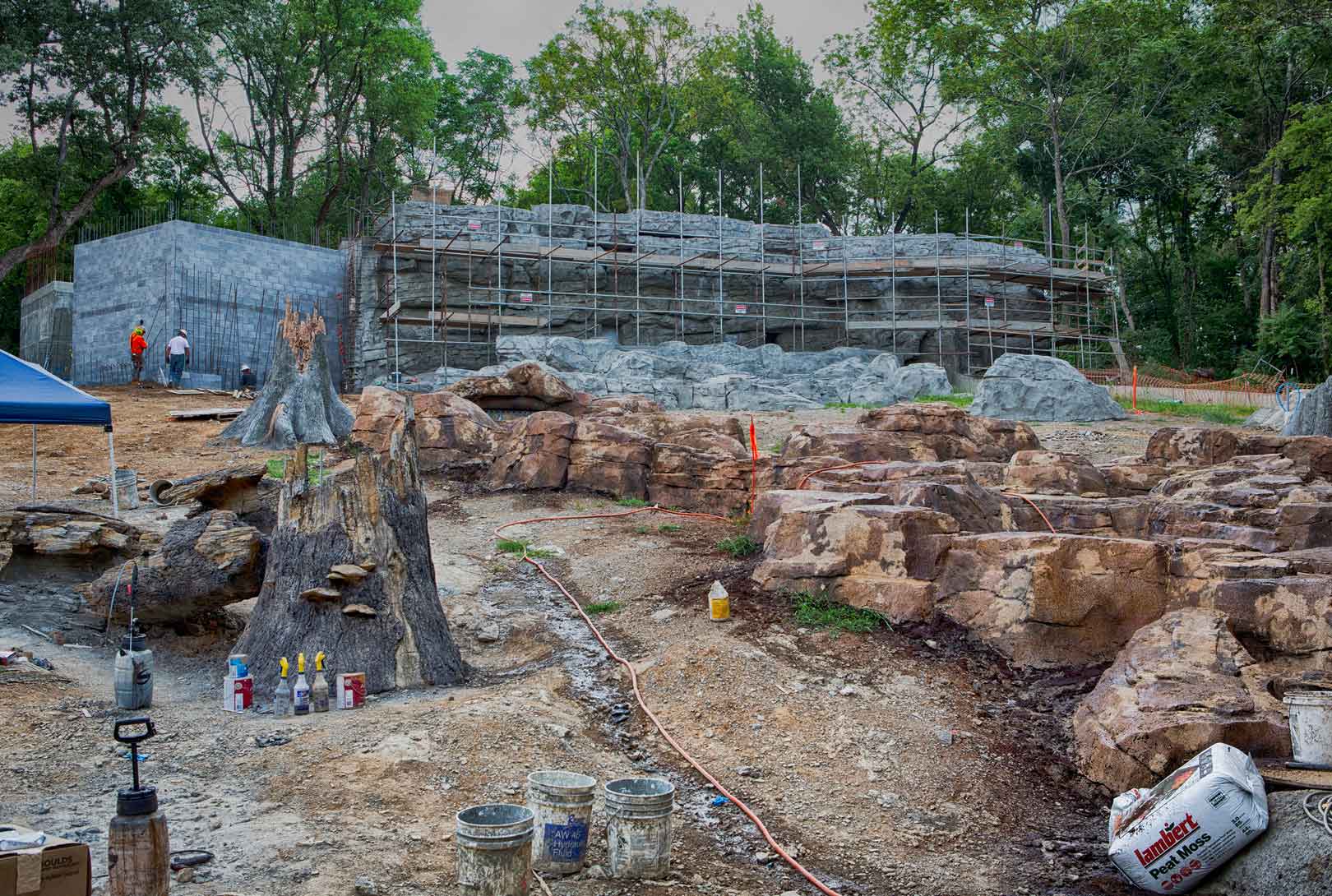 Nashville Zoo Andean Bear Exhibit Construction Site