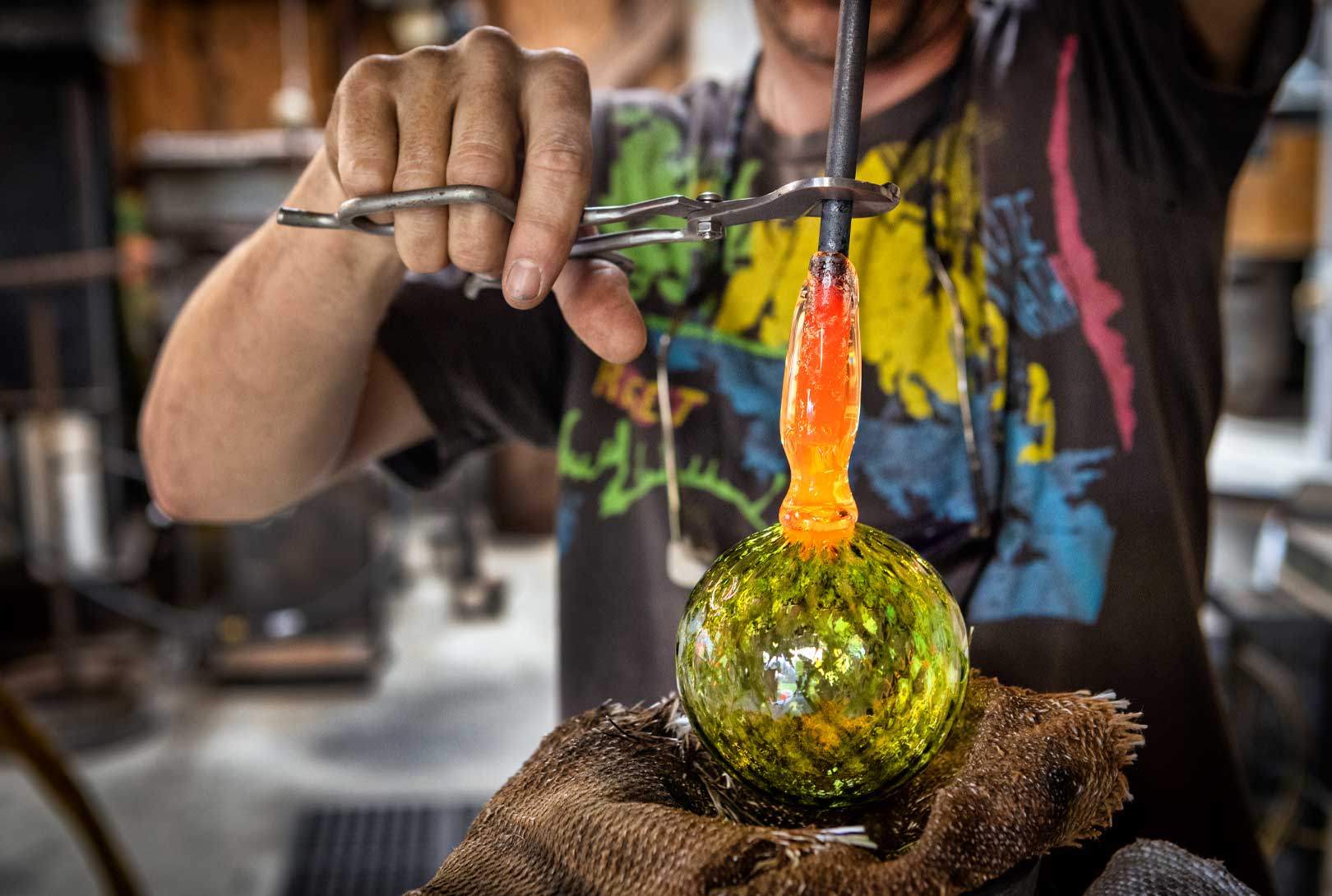 Adding A Loop To A Glass Blown Holiday Ornament
