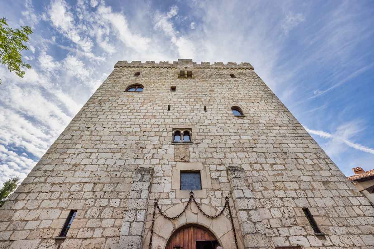 The exterior walls of the Hotel Landa in Burgos, Spain.