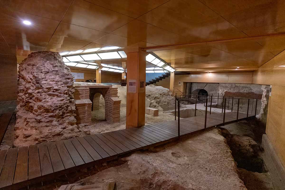 Toledo Spain underground water system with caves.