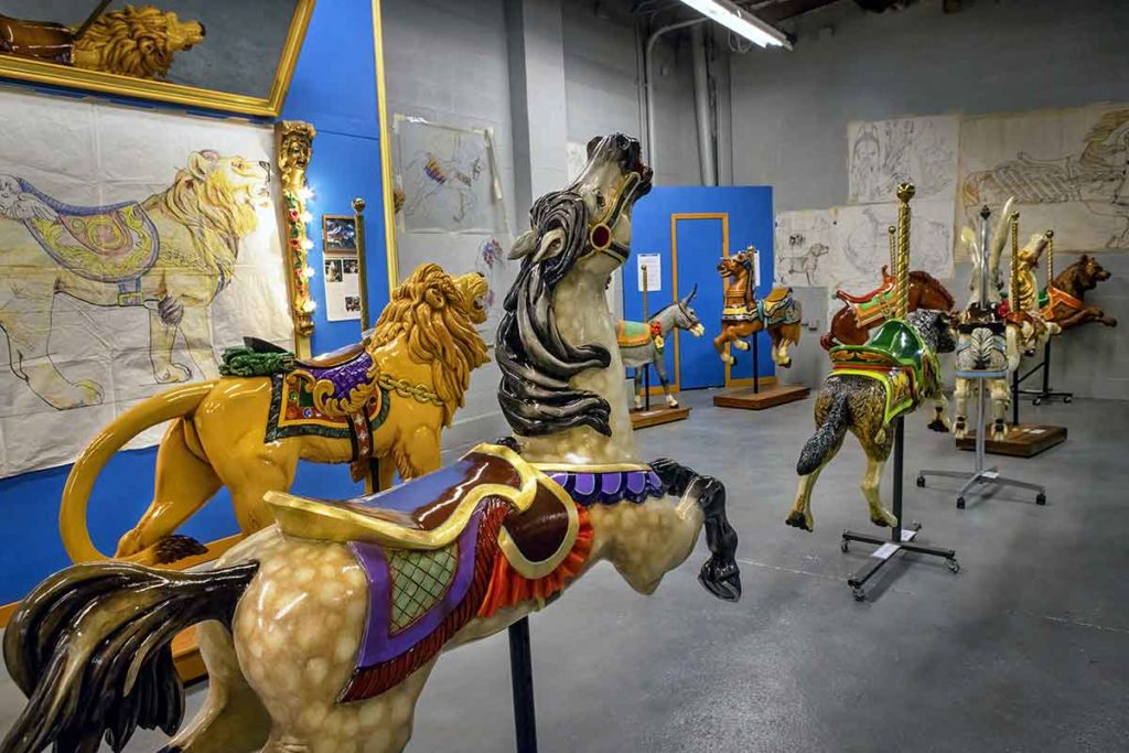 carousel animal showroom